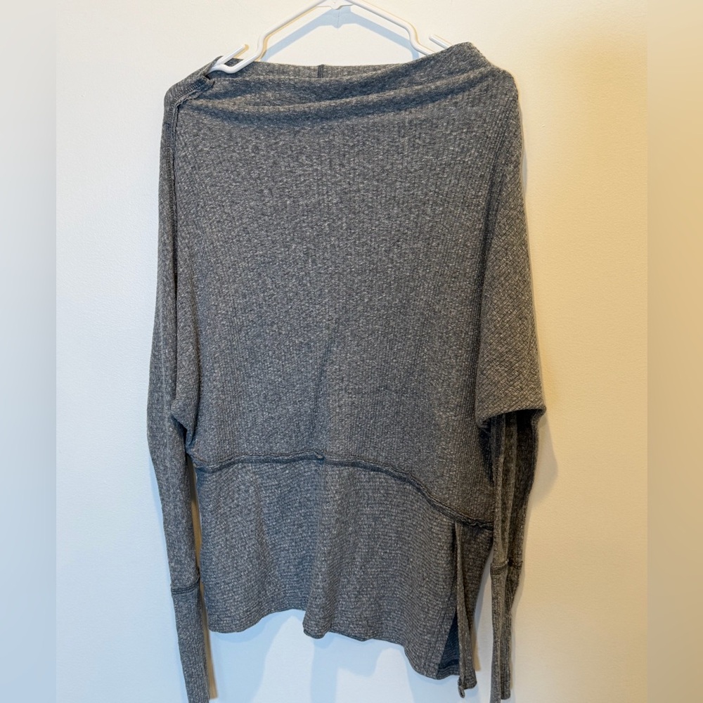 We The Free Heather Gray Cowl Neck Sweater